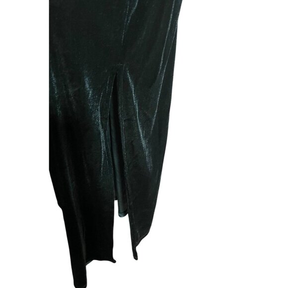 Taylor Womens Dark Green Velvet Maxi Dress Spaghetti Straps Size 2 Holiday Party - Picture 5 of 12